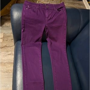 White House black market purple jean